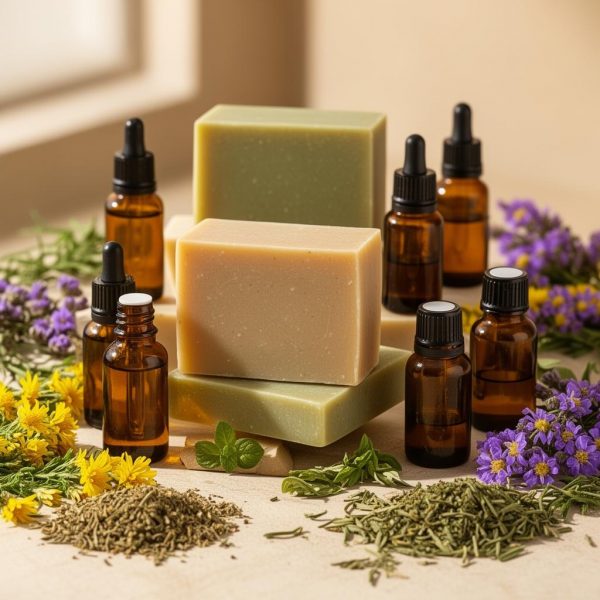 Natural Soaps & Oils Set